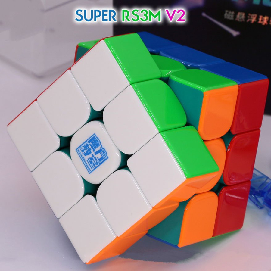 Rubik 3x3 Super RS3M v2 nhựa phủ UV bóng 3 phiên bản