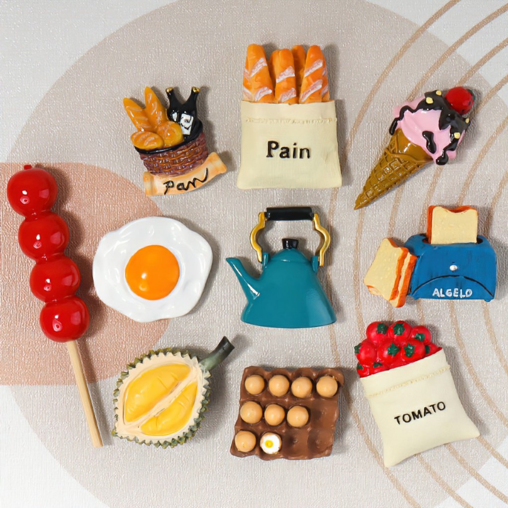 Nam châm hít dán dính tủ lạnh trang trí hình ảnh phong cách phụ kiện bếp Châu Âu -BeloveShop