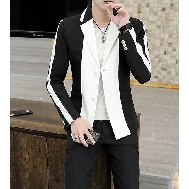 Áo vest, áo vest nam phối màu phong cách hàn quốc cực chất và sang chảnh, có đệm 2 vai lên phom chuẩn đẹp - H56