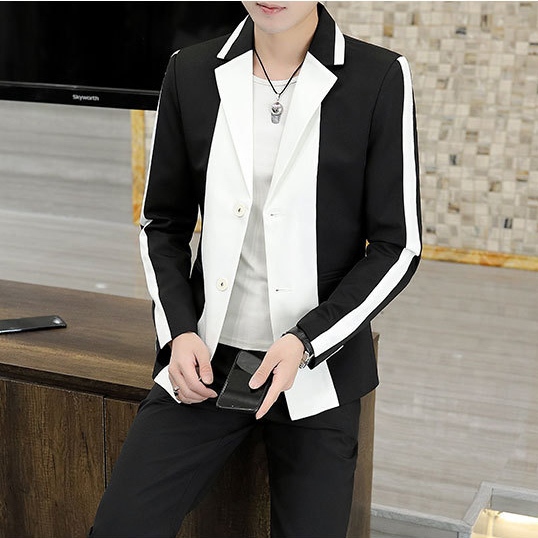 Áo vest, áo vest nam phối màu phong cách hàn quốc cực chất và sang chảnh, có đệm 2 vai lên phom chuẩn đẹp - H56