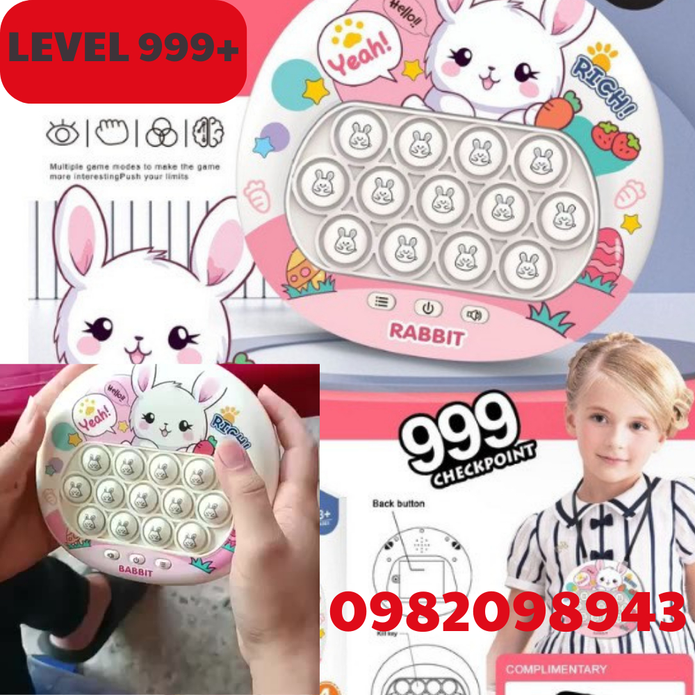 POP IT MÁY CHƠI GAME ĐIỆN TỬ CẦM TAY THẾ HỆ THỨ HAI,PHIÊN BẢN N NG CẤP  LEVEL 999 + MỚI NHẤT 2023 - 13 NÚT POPIT