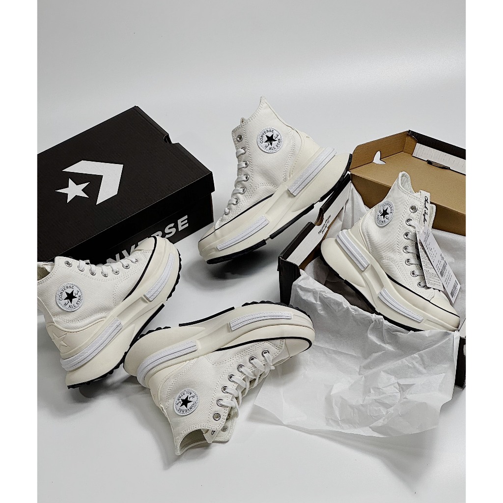 Giày Sneaker Convers RunStar Legacy CX Black White , Giày Thể Thao Nam Nữ CV Cao Cổ Màu Đen Trắng Mới SC Full Pk