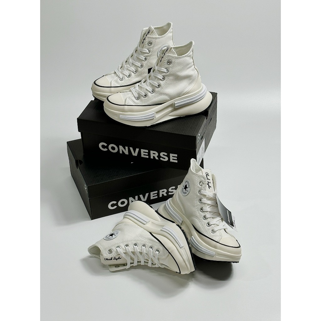 Giày Sneaker Convers RunStar Legacy CX Black White , Giày Thể Thao Nam Nữ CV Cao Cổ Màu Đen Trắng Mới SC Full Pk
