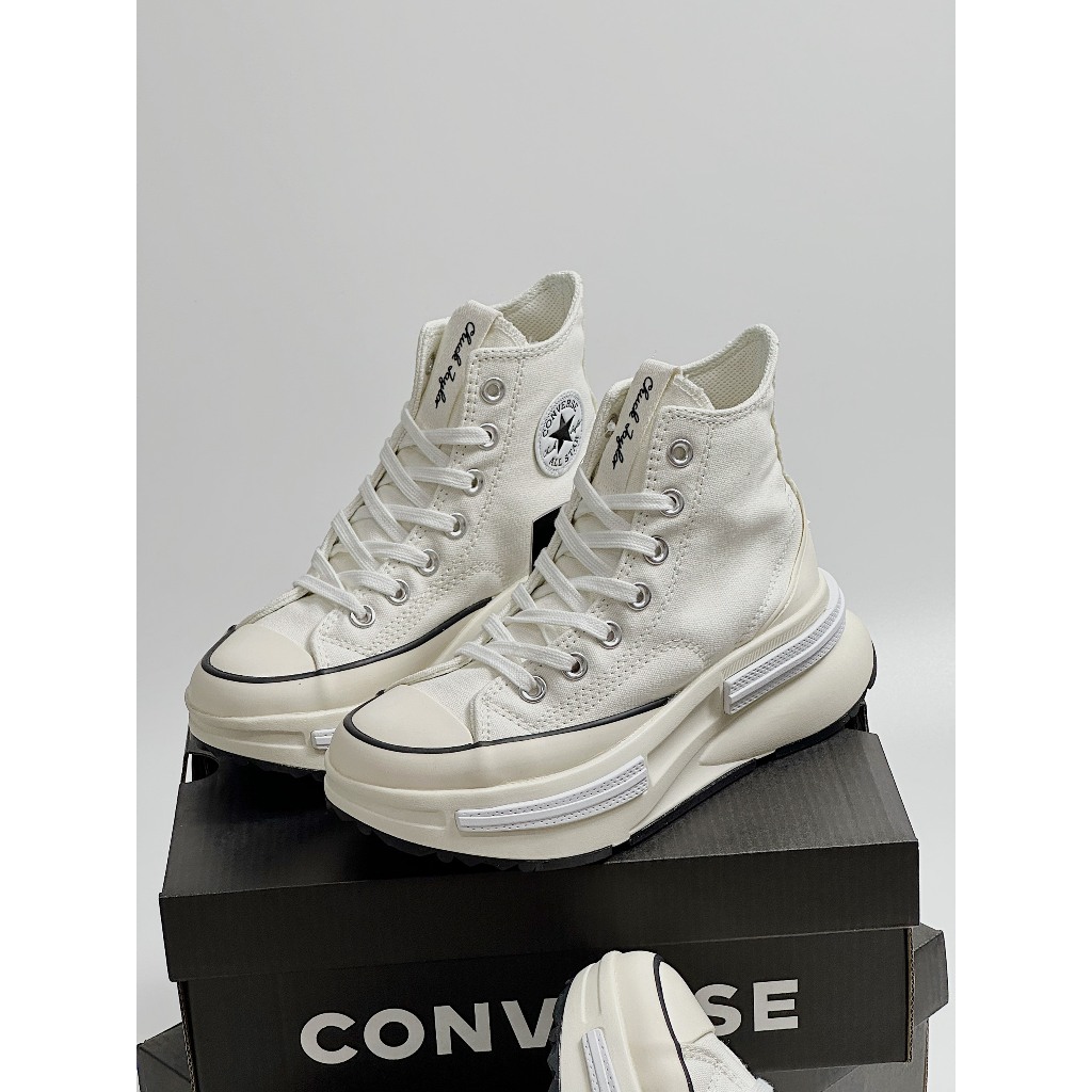 Giày Sneaker Convers RunStar Legacy CX Black White , Giày Thể Thao Nam Nữ CV Cao Cổ Màu Đen Trắng Mới SC Full Pk