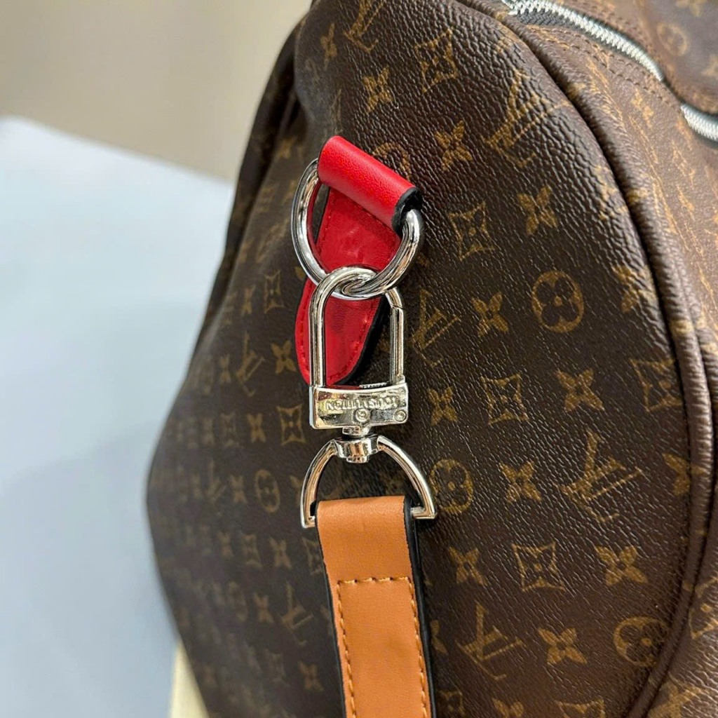 Set túi du lịch 2 chi tiết hoa đen super vip da thật nặng tay Smano bags hoả tốc