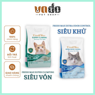 [7,5KG] Cát vệ sinh cho mèo FRESH MAX (America Litter 10L), American Cát vệ sinh cho mèo siêu khử mùi siêu vón không bụi