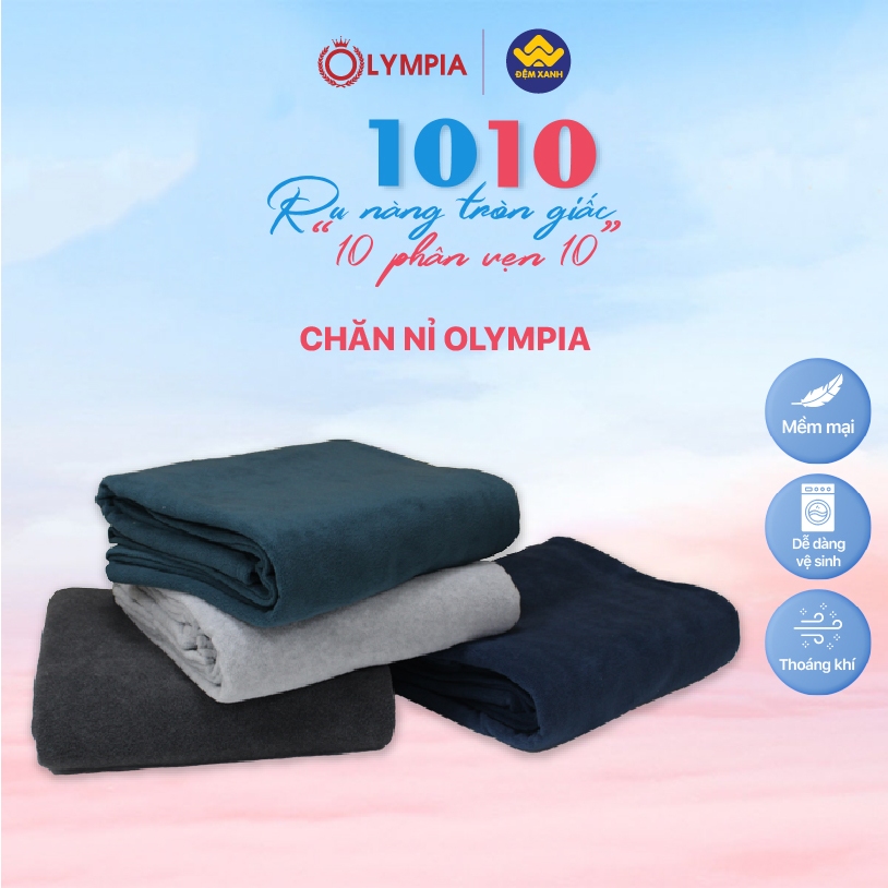 Chăn nỉ Olympia, Chăn văn phòng, chăn đắp trên xe ô tô Giá cực Hot