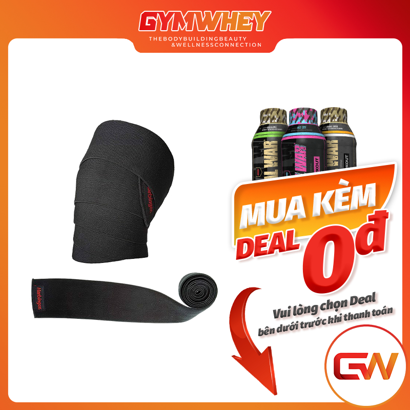 Phụ Kiện Bảo Vệ Đồi Gối HARBINGER POWER KNEE WRAPS 72 INCHS (46700) BLACK