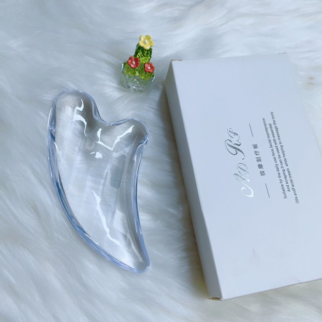 Đá Massage Mặt Guasha Trong Suốt