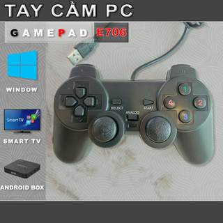 Tay cầm chơi game pc, laptop, - có rung, fifa, gta - không cần cài đặt.