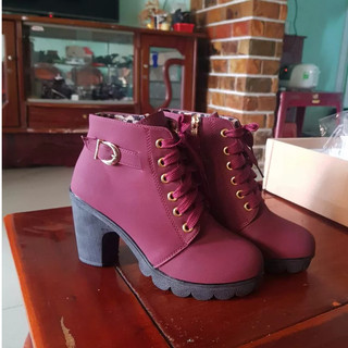 [HÀNG CÓ SẴN] Giày boot nữ dây kéo thời trang Có BIG size 35-42