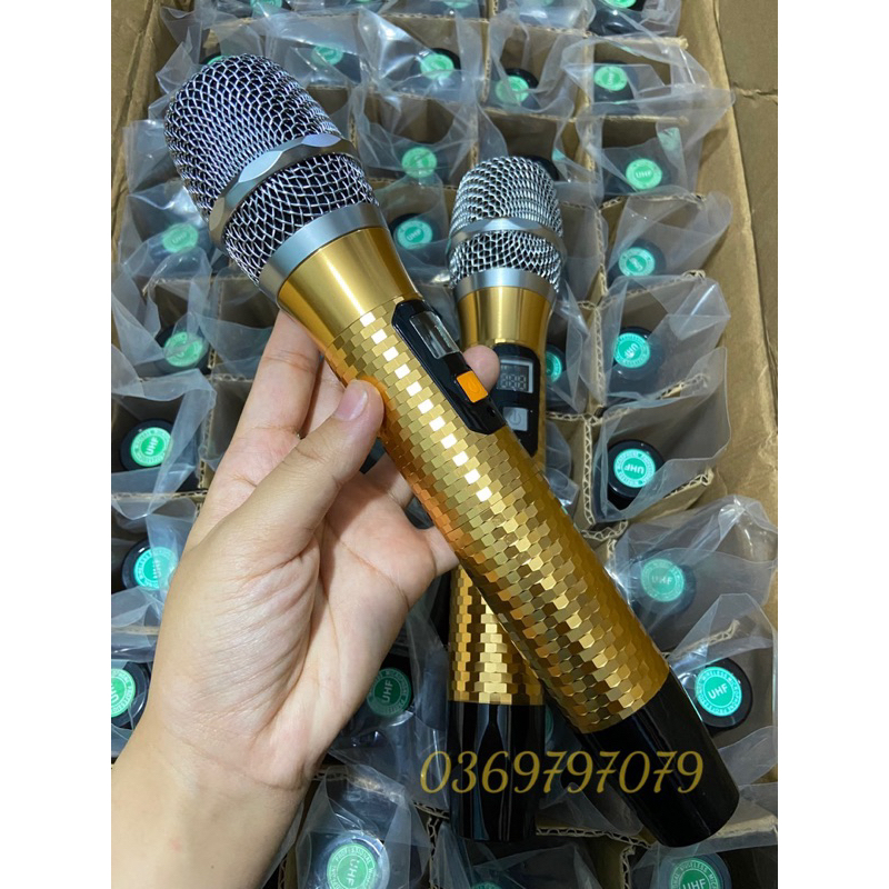 TAY MICRO MIC LOA KÉO KIM CƯƠNG KHÔNG DÂY KÈM BO MẠCH MIC