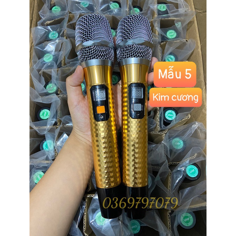 TAY MICRO MIC LOA KÉO KIM CƯƠNG KHÔNG DÂY KÈM BO MẠCH MIC