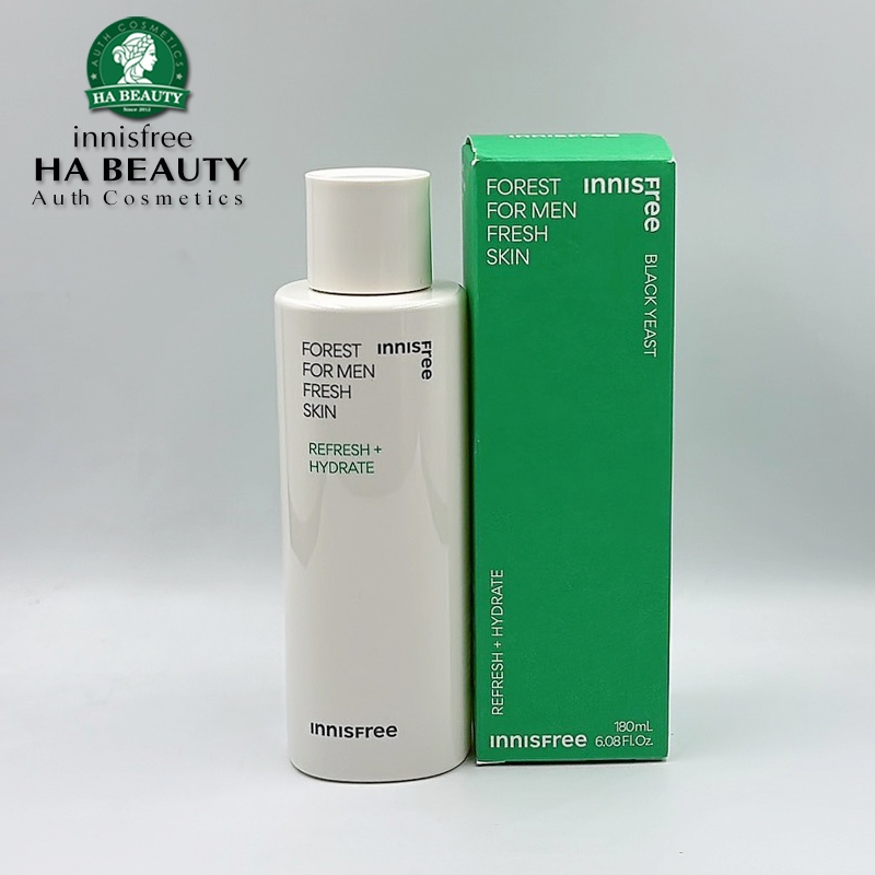 Nước cân bằng Làm tươi mới Sáng khỏe tự nhiên dành cho nam giới innisfree Forest For Men Fresh Skin 180mL