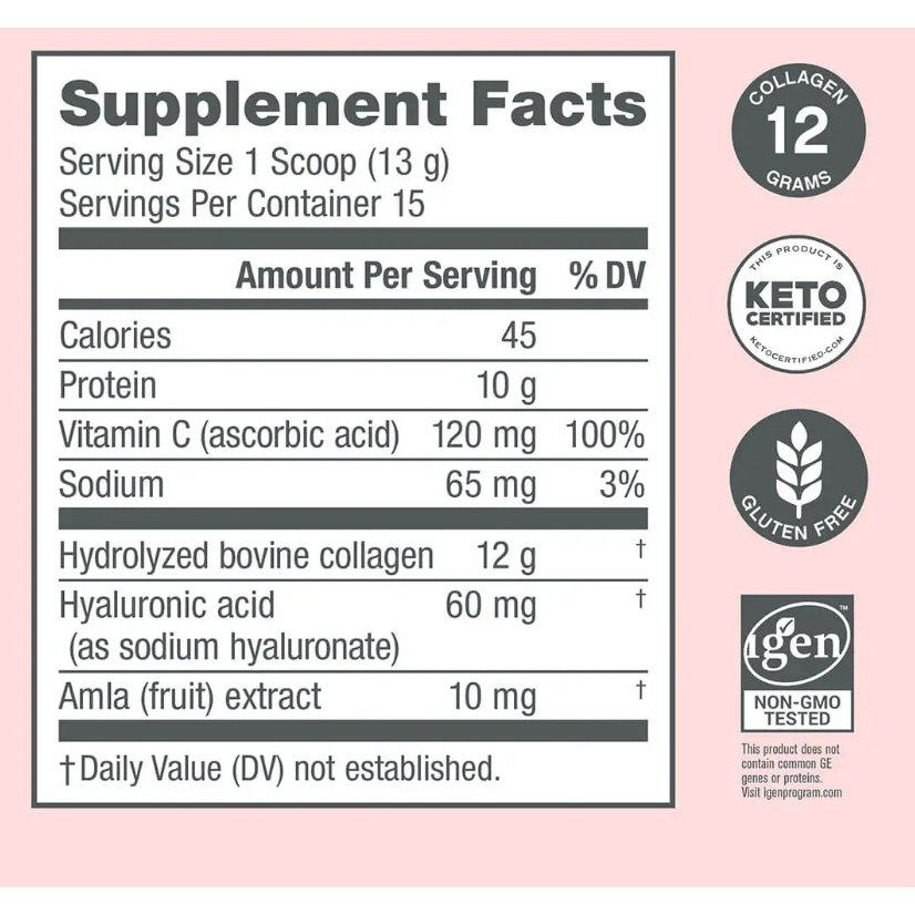 Collagen dạng bột neocell với vitamin c và acid hyaluronic hộp 195g giúp duy trì độ ẩm cho da Healthy Care beautimax