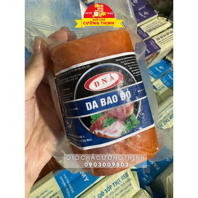 Thịt nguội - Jambon - Dăm bông - Da Bao Đỏ / Trắng loại 1 ĐNA food. Gói 500g [Giao hỏa tốc HCM]