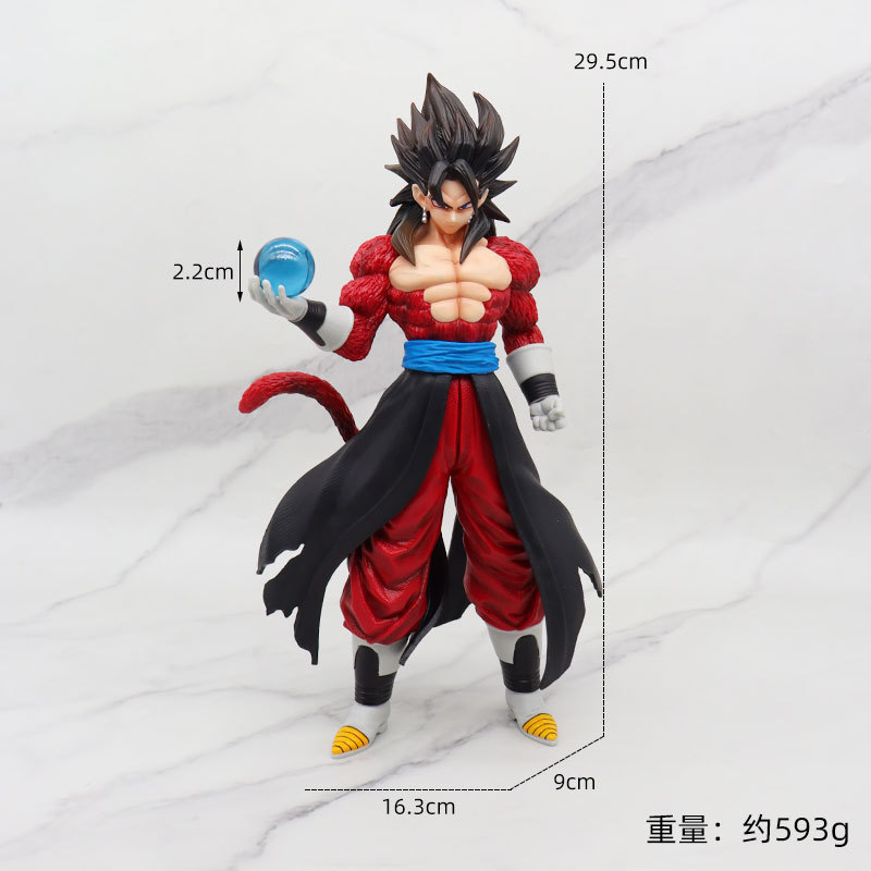 Mô hình lớn Vegeto Super Saiyan 4 Figurine Vegeto cầm ngọc rồng Anime Dragon Ball trong 7 viên ngọc rồng