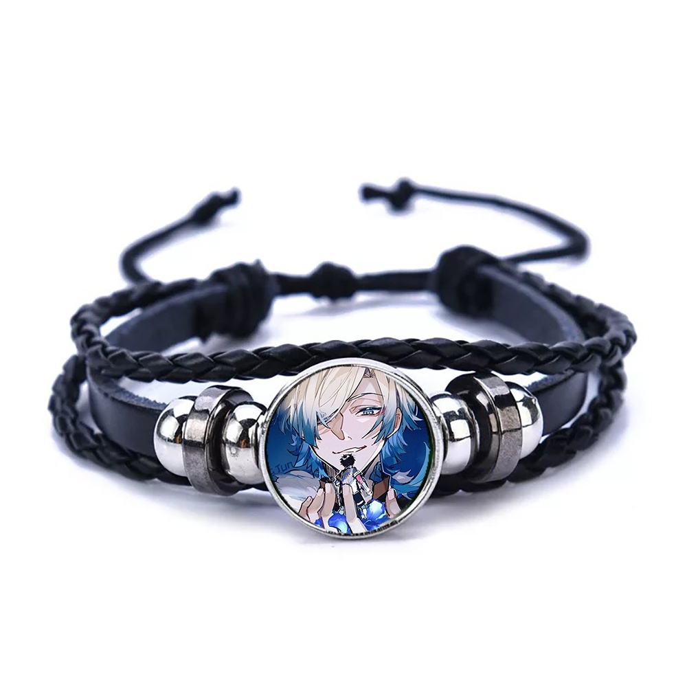 Vòng tay da lộn BLUE LOCK ver HÀNH ĐỘNG in hình game anime chibi phụ kiện thời trang xinh xắn