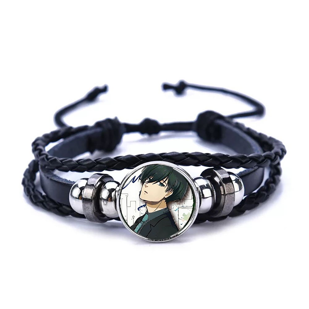 Vòng tay da lộn BLUE LOCK ver HÀNH ĐỘNG in hình game anime chibi phụ kiện thời trang xinh xắn