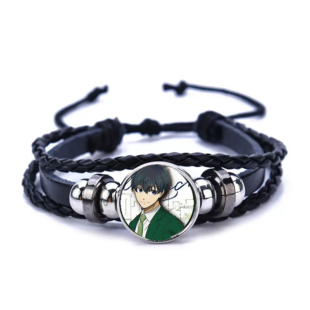 Vòng tay da lộn BLUE LOCK ver HÀNH ĐỘNG in hình game anime chibi phụ kiện thời trang xinh xắn
