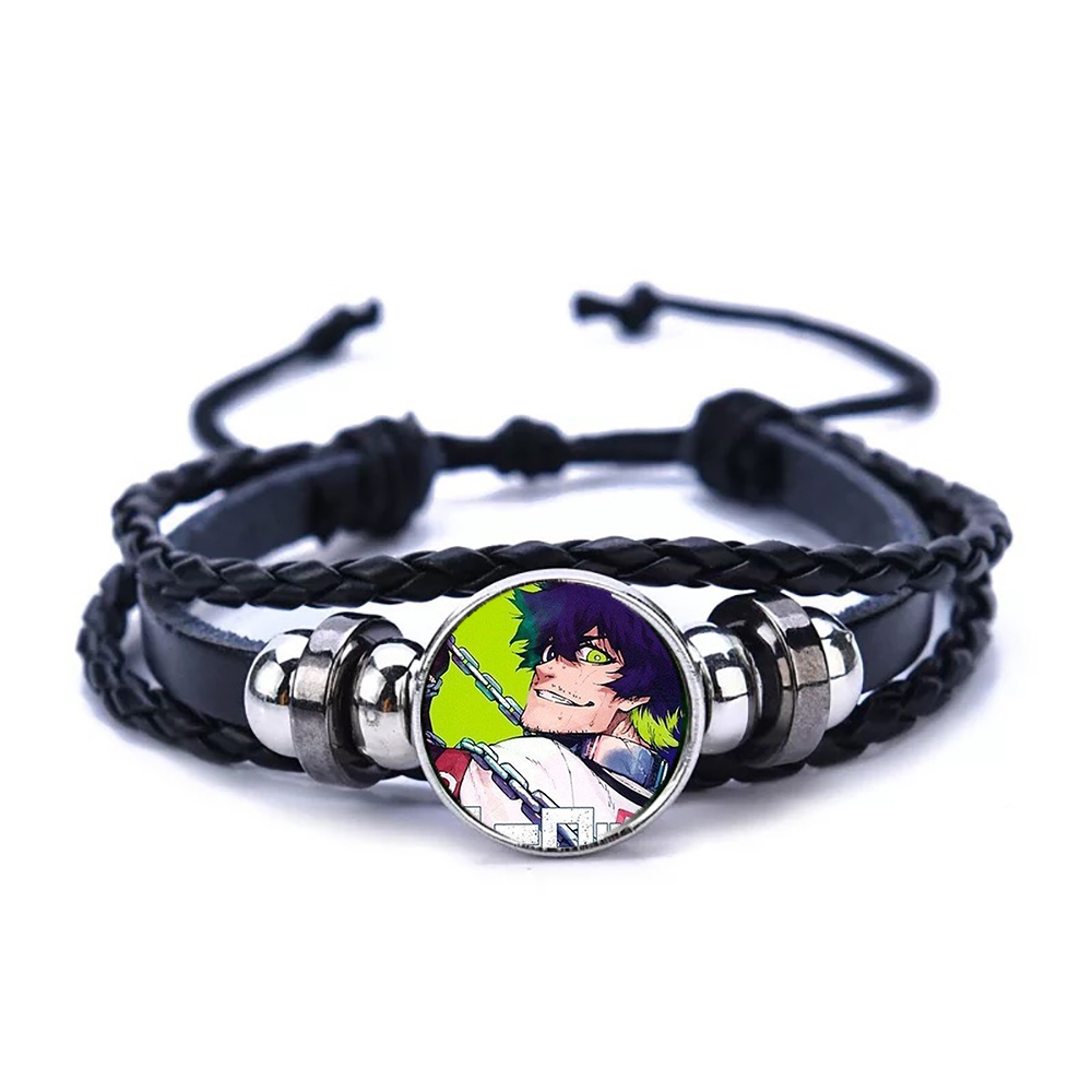 Vòng tay da lộn BLUE LOCK ver HÀNH ĐỘNG in hình game anime chibi phụ kiện thời trang xinh xắn