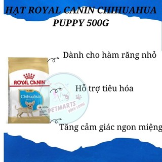 THỨC ĂN CHO CHÓ CON DƯƠI 8 THÁNG ROYAL CANIN CHIHUAHUA PUPPY 500G