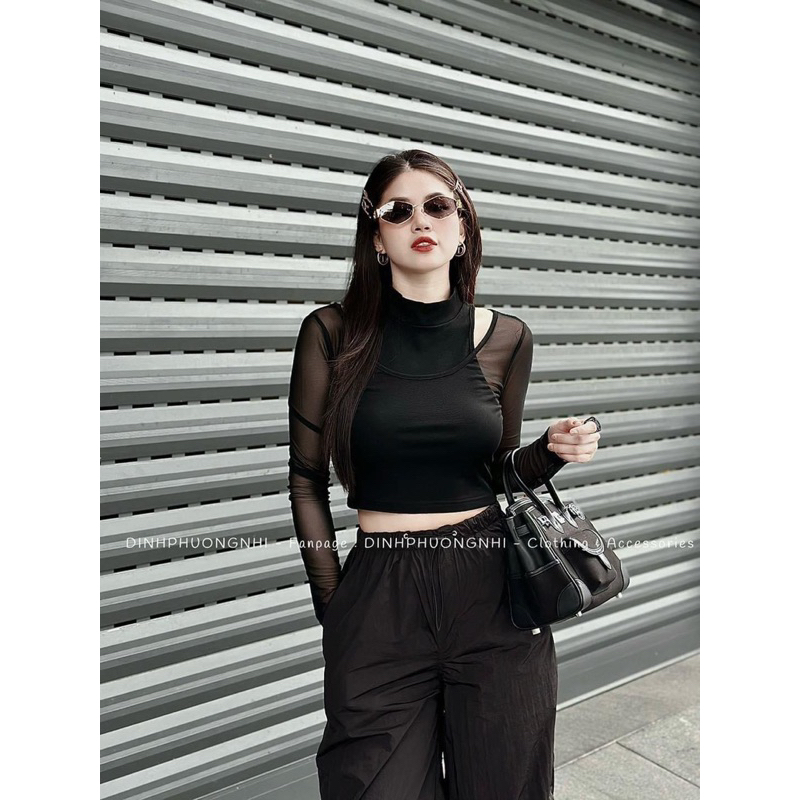 Áo zip phối lưới loại 1