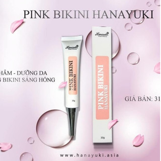 Kem làm hồng bikini Hanayuki 30g xoá thâm cấp tốc bẹn, nách, mông, vùng kín hàng chính hãng