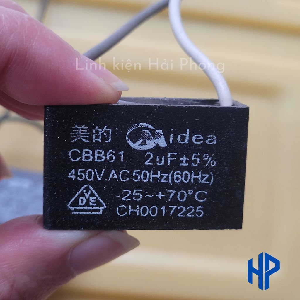 Tụ quạt các loại 2uf 450V -  2,5uf 450V - 3uf 450V -4uf 450V - 5uf 450V hàng mới đẹp
