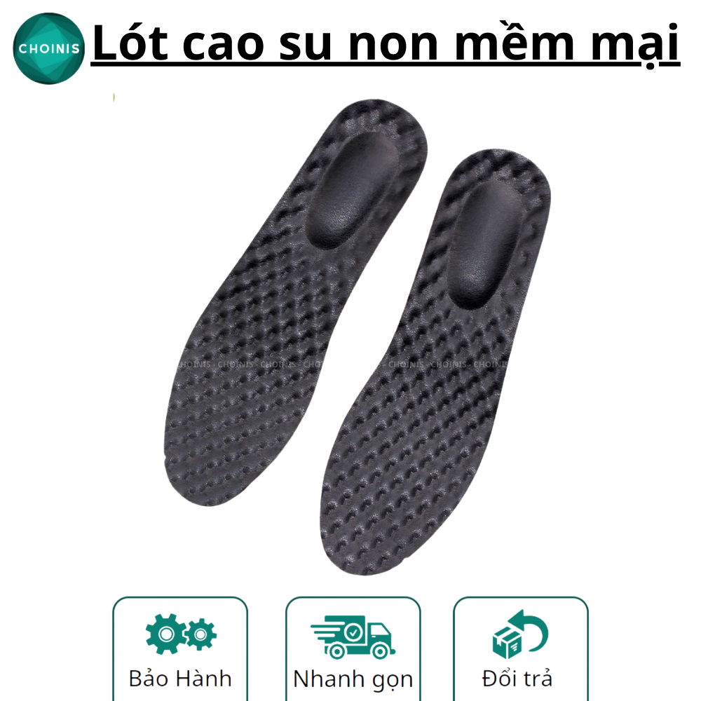 Lót cao su non siêu mềm đàn hồi thấm hút mồ hôi 3 màu nâu, đen ,nâu cà phê