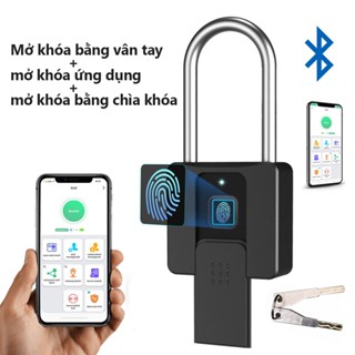 ổ khóa vân tay có chìa khóa cửa USB có thể sạc lại khoá vân tay Chống trộm Khóa thông minh mới