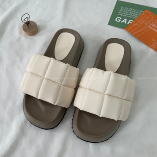 Dép quai ngang đế bằng siêu trendy Pong Shoes - FULL BOX - Mã 1594