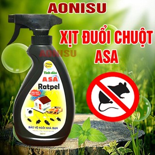 Xịt Đuổi Chuột Sinh Học Tinh Dầu Bạc Hà ASA Ratpel - Chai Xịt Đuổi Chuột Ô Tô và Trong Nhà AONISU