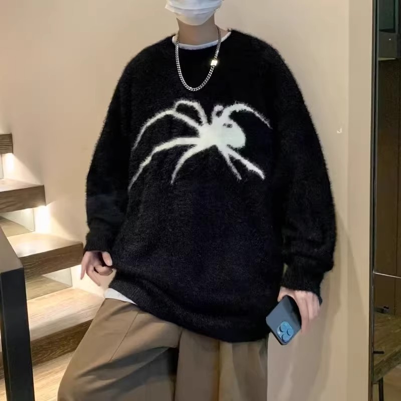 Áo len unisex Spider 2 màu   AL204