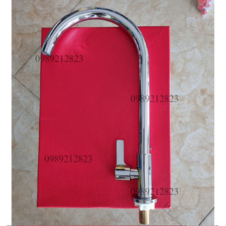Vòi Rửa Bát Lạnh Inox 304 cắm chậu và cắm tường cần cứng 1 đường nước lạnh