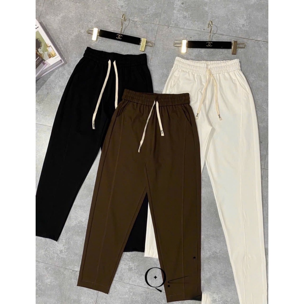 Quần vải umi nỉ dáng baggy che mọi khuyết điểm dễ mặc_h2tfashion