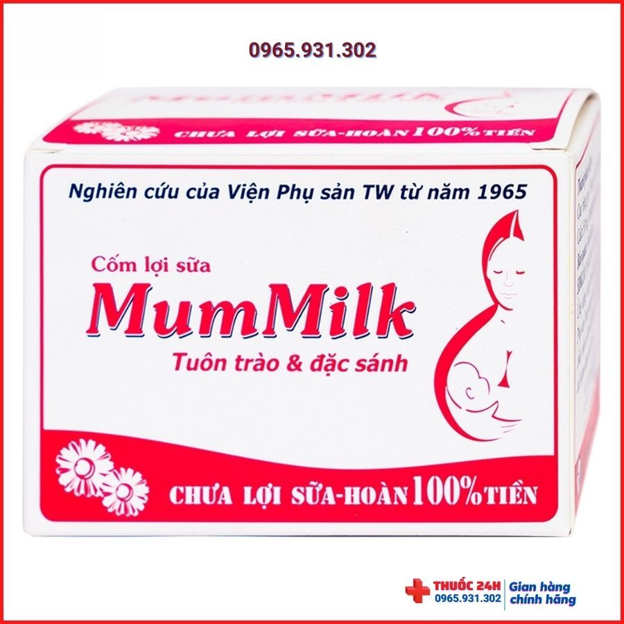 mummilk cốm lợi sữa hộp 20 túi cốm hòa tan 3gr Mum milk . Hộp 20 gói