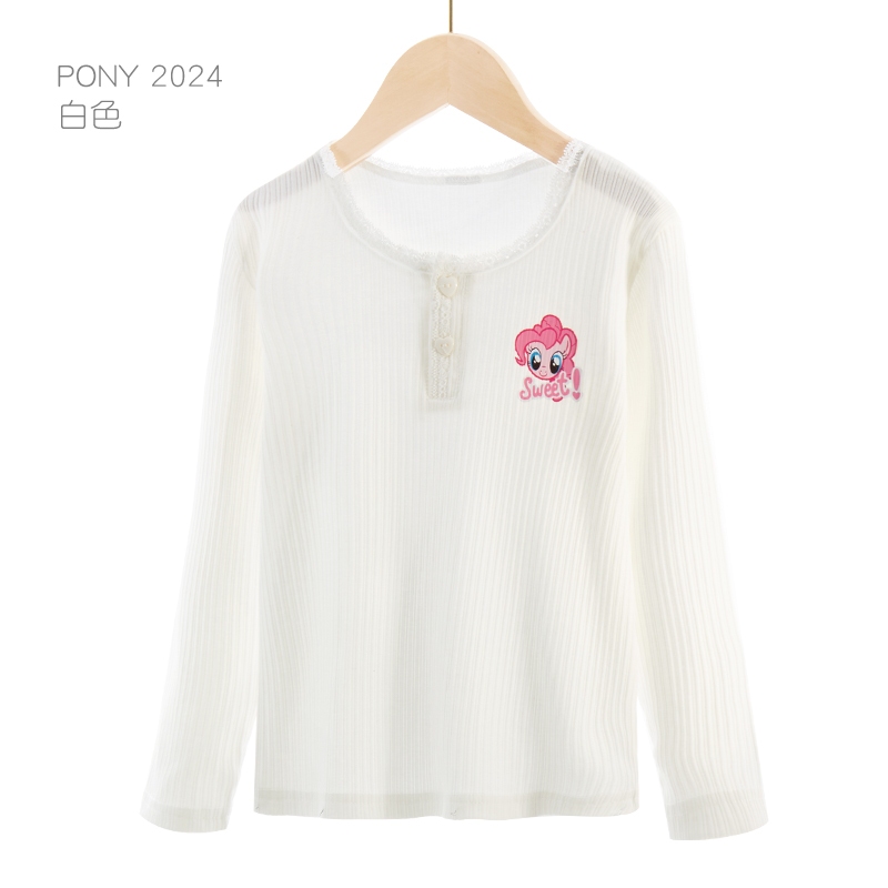 Áo thu đông cho bé gái tay dài cổ cao chất dày ấm vải đũa thêu hình hoạt hình cho bé từ 9 đến 20 kg lovekid97.store