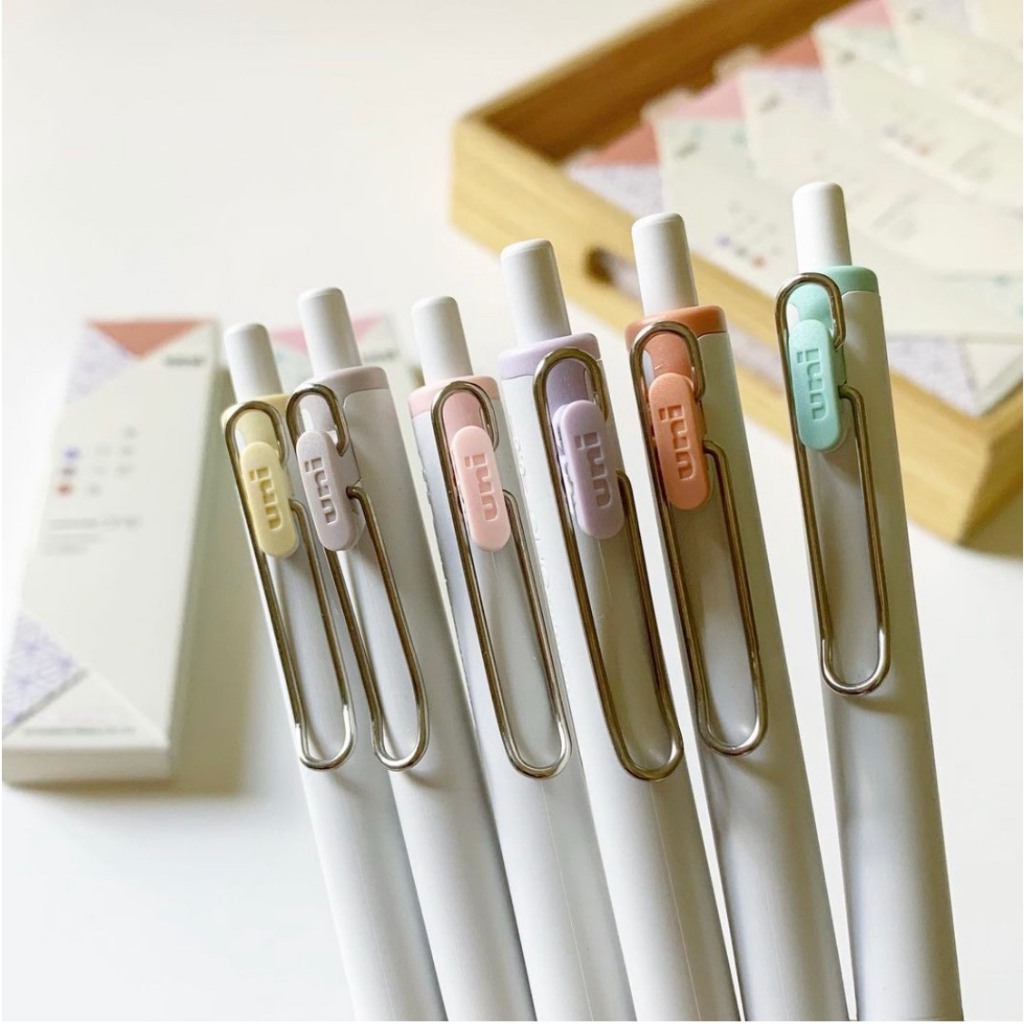 Bút bi gel nhiều màu sắc uni ball limited assortment fika color Art Therapy