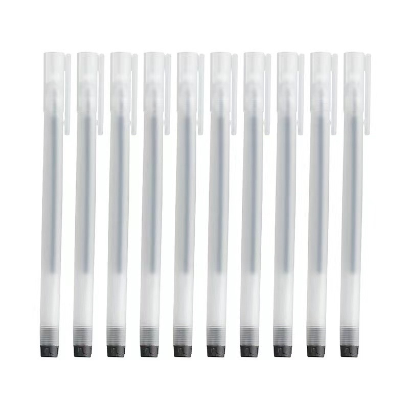 Set 20 bút gel MIGA viết gel bút nước đen xanh đỏ mực khô nhanh ngòi 0,5mm bút gel đen mực trơn mượt viết cực thích
