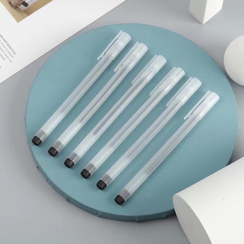 Set 20 bút gel MIGA viết gel bút nước đen xanh đỏ mực khô nhanh ngòi 0,5mm bút gel đen mực trơn mượt viết cực thích