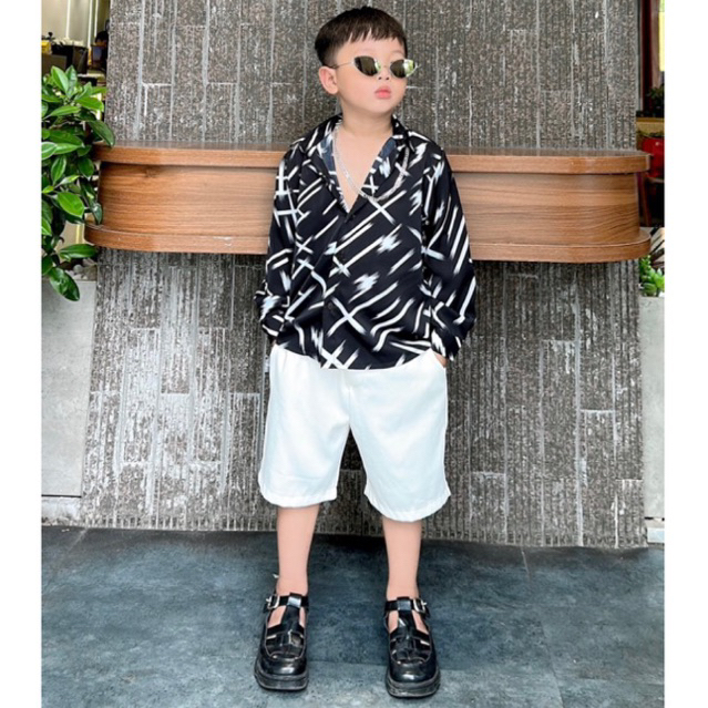 Quần lửng Hàn KhanhBun co giãn 4 chiều, thấm hút mồ hôi, thoải mái hoạt động cho bé trai size từ 10kg đếKhanhBn