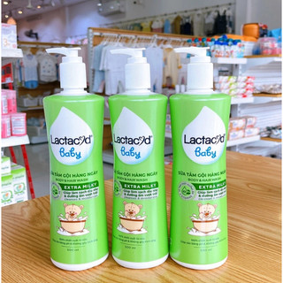 SỮA TẮM GỘI LACTACYD MILKY 500ML CHO BÉ