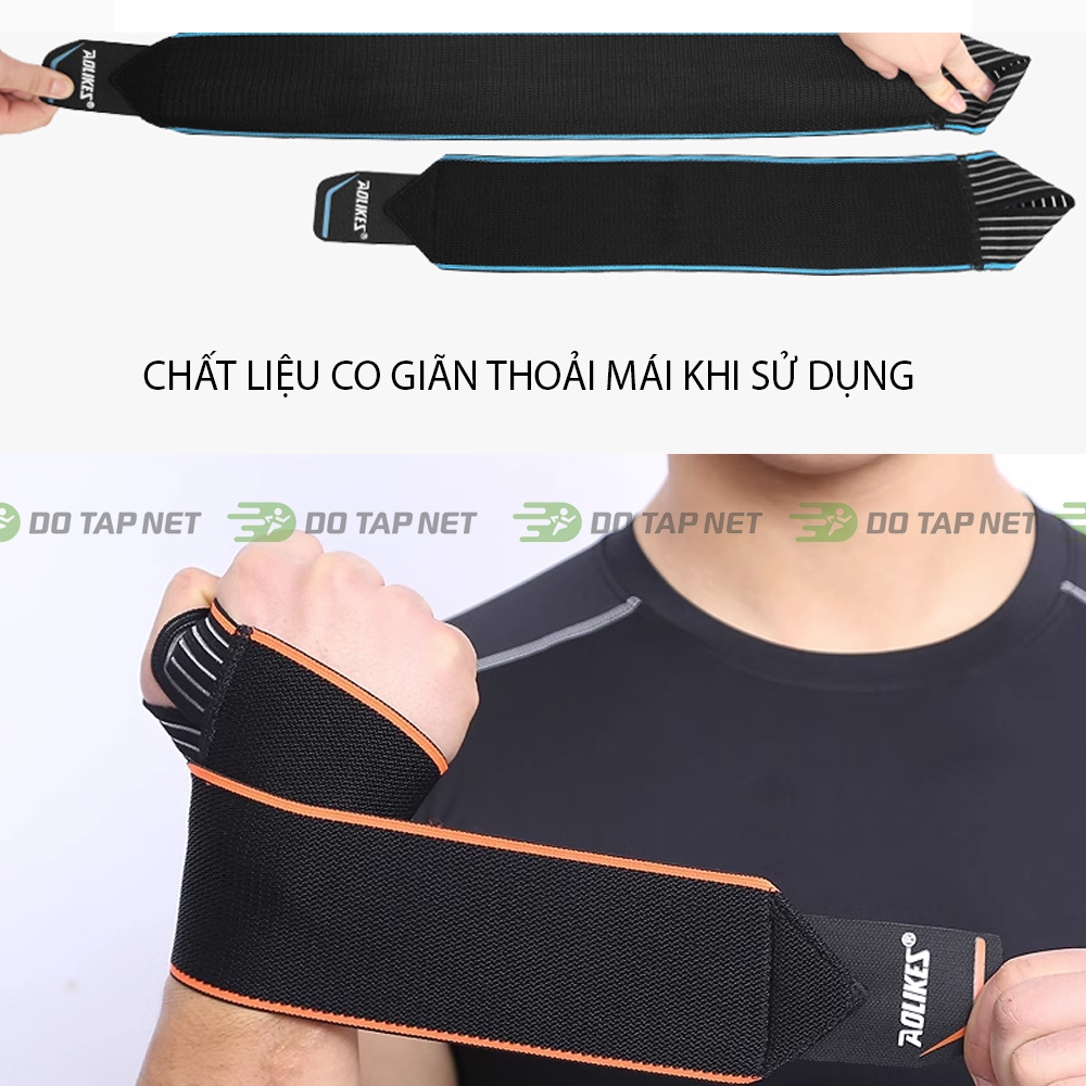 Băng Quấn Bảo Vệ Cổ Tay Aolikes Tập Gym Giúp Tránh Chân Thương Giảm Căng Cơ Và Mệt Mỏi
