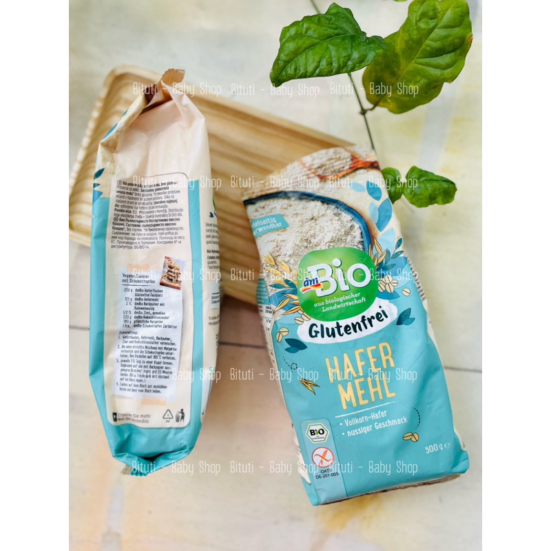 Bột yến mạch hữu cơ Dmbio làm bánh cho bé - Bituti Shop