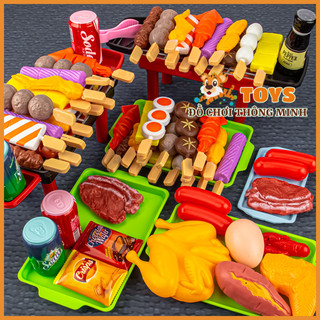 Bộ Đồ Chơi Nấu Ăn Tiệc Nướng Hàn Quốc BBQ, Đồ Chơi Đồ Nướng BBQ Thông Minh Cho Bé