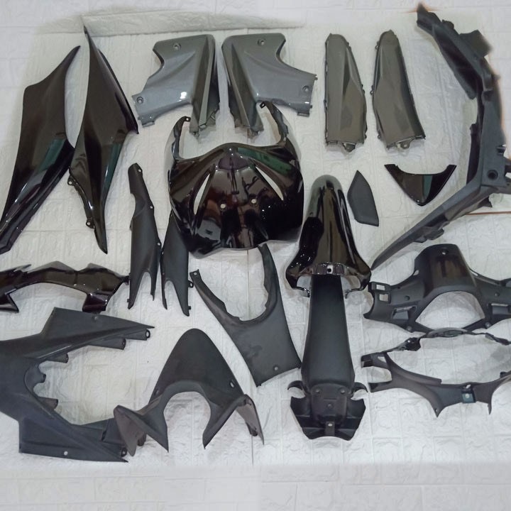 Bộ dàn áo xe WAVE S110 màu TRẮNG, ĐEN, ĐỎ   nhựa ABS nguyên sinh