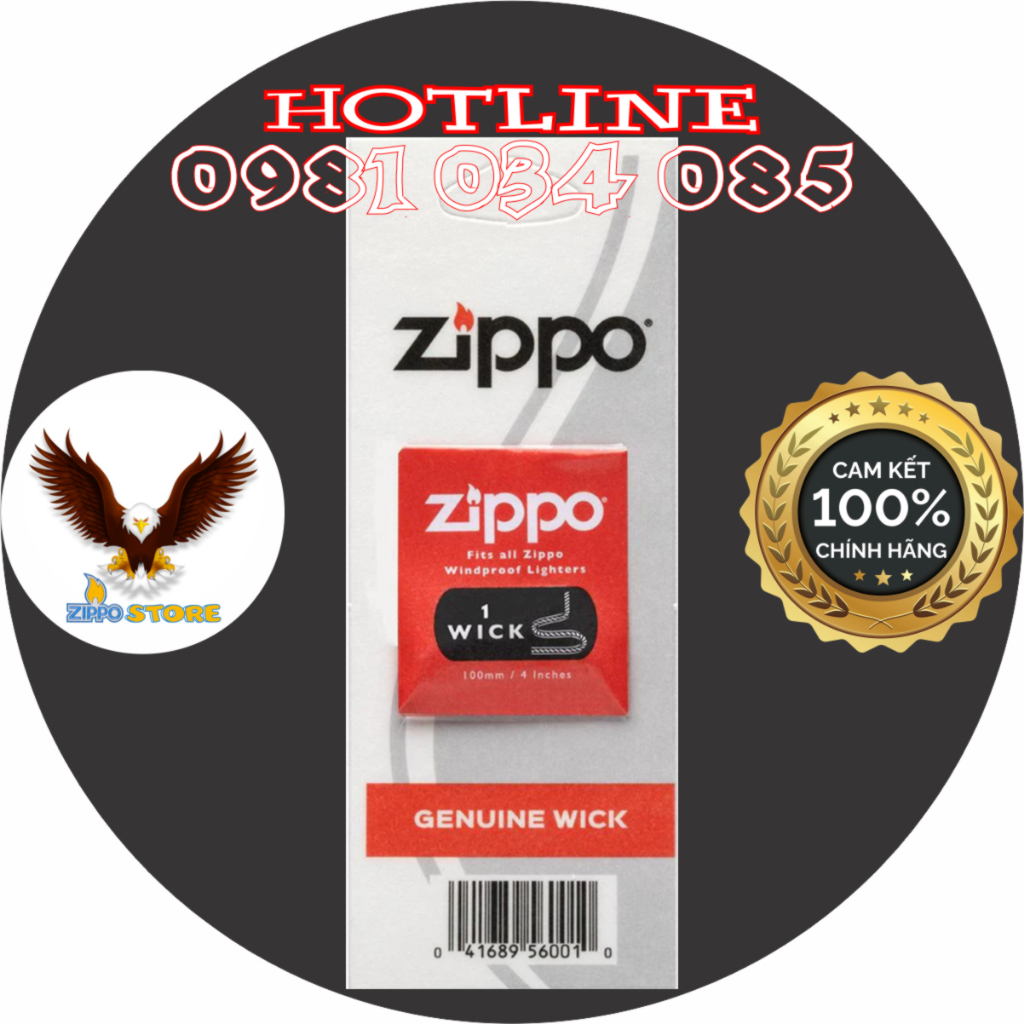 [Chính Hãng Zippo Mỹ] Bấc (tim) cho bật lửa Zippo – Made in USA