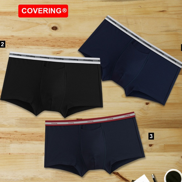 Covering | 982 Quần boxer nam cotton cao cấp