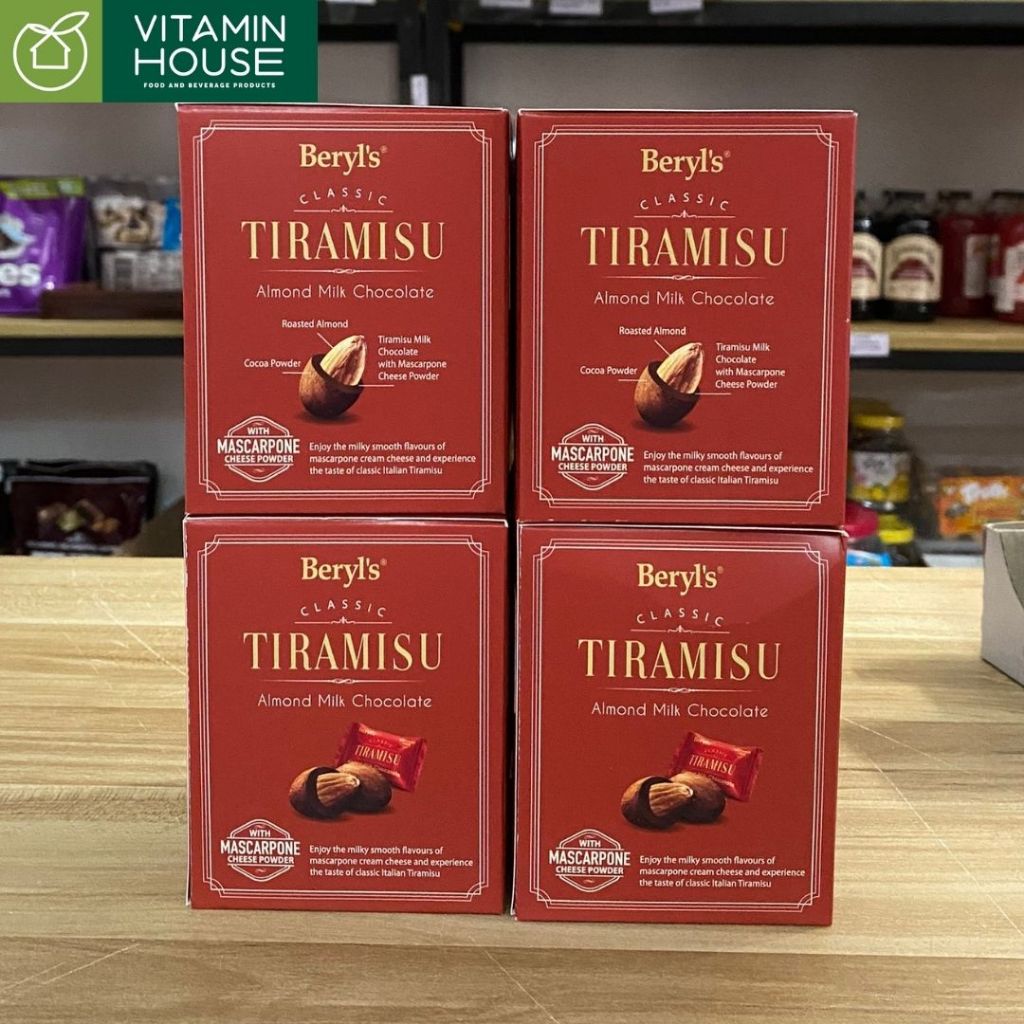 Kẹo Tiramisu Hạnh Nhân Socola Beryl's 180g/100g -VITAMIN HOUSE